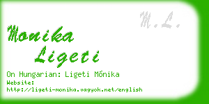 monika ligeti business card